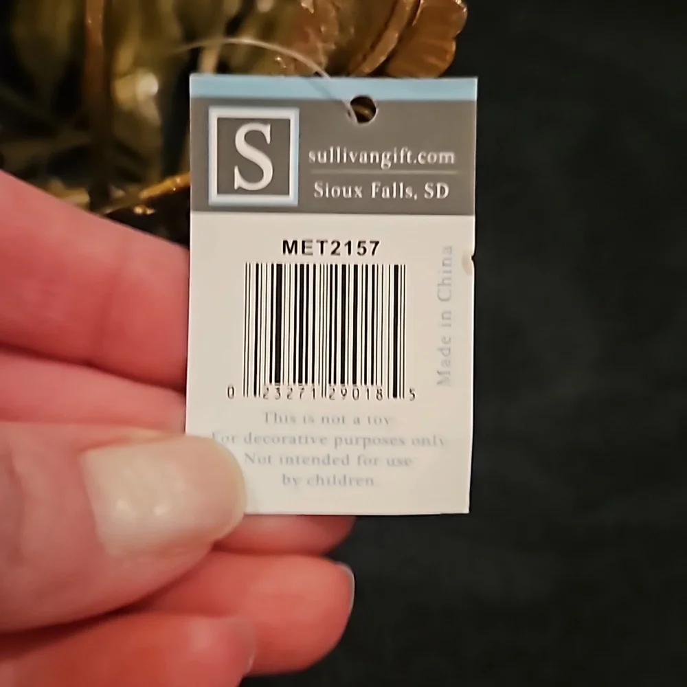 NWT Sullivan Golden Leaf Pillar Holder Set of 2 - Picture 8 of 8